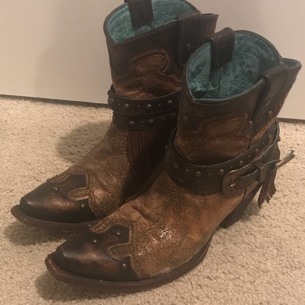 Brown Leather Western Boots